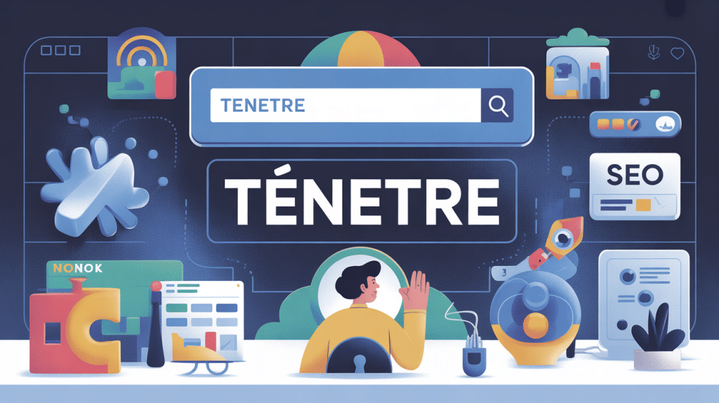 illustration analyse mot clé tenetre stratégie digitale