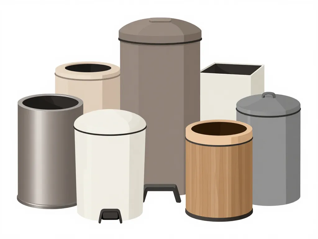 belle poubelle design couleurs et matériaux