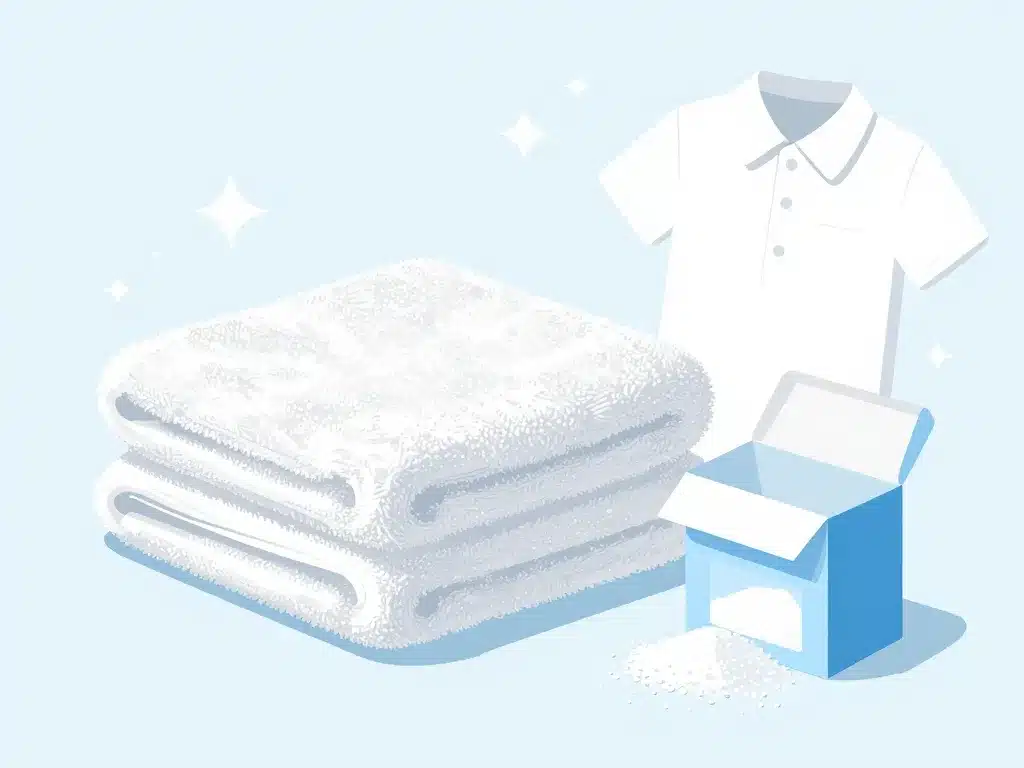 Bicarbonate blanchir linge serviettes éclatantes