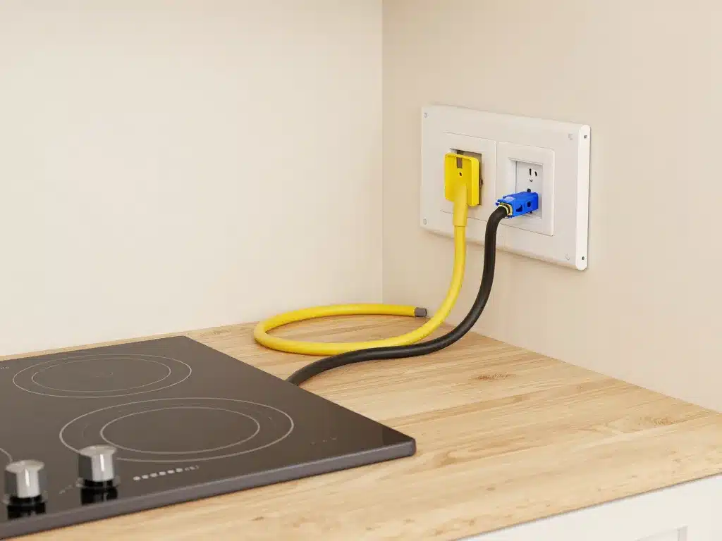 installation électrique branchement plaque induction 4 fils