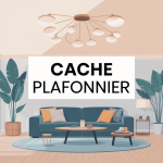 Illustration cache pour plafonnier moderne et décoration plafond