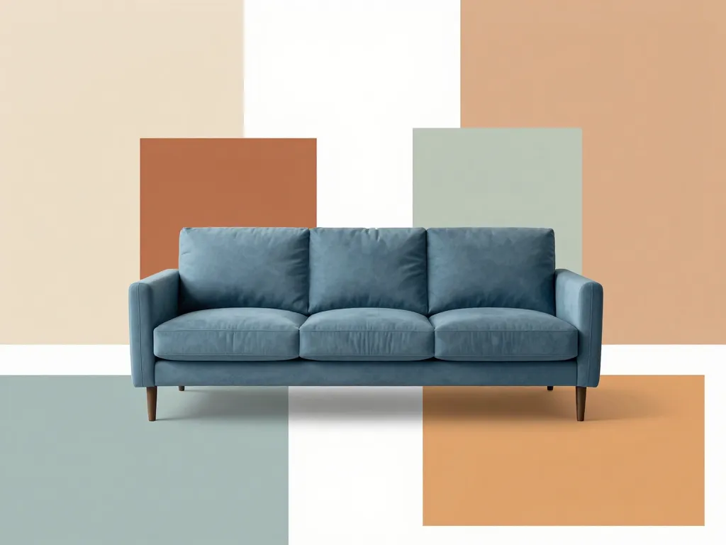 canapé bleu pétrole harmonisation couleurs déco