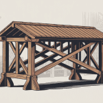 schéma charpente jambe de force en bois