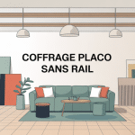 illustration coffrage placo sans rail moderne