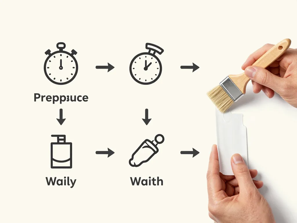 Schéma application colle néoprène étapes séchage
