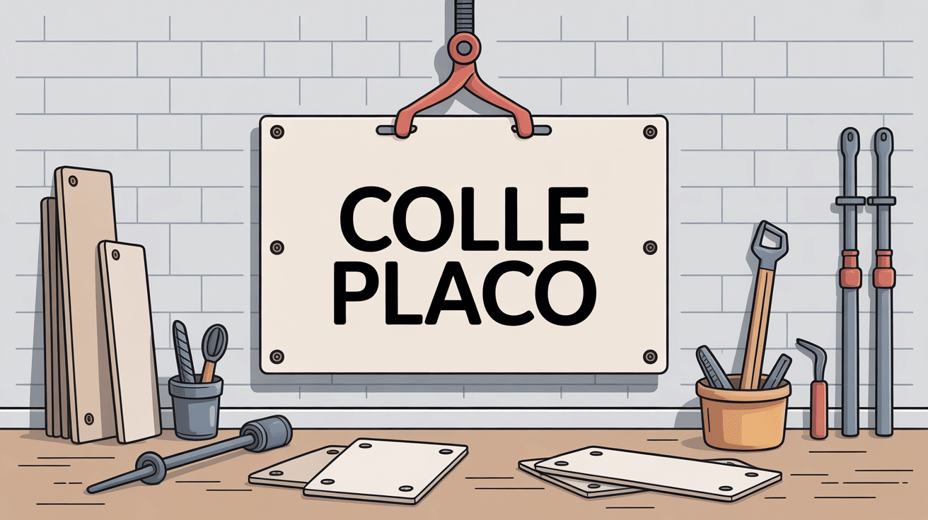 colle placo utilisée pour pose de plaques de plâtre