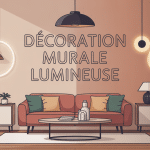 illustration décoration murale lumineuse moderne