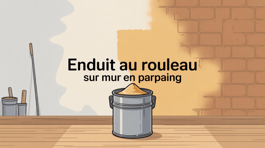 Enduire un mur en parpaing au rouleau, mur biface et outils