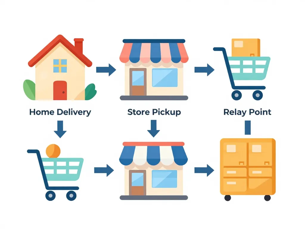 diagramme des options de livraison gifi