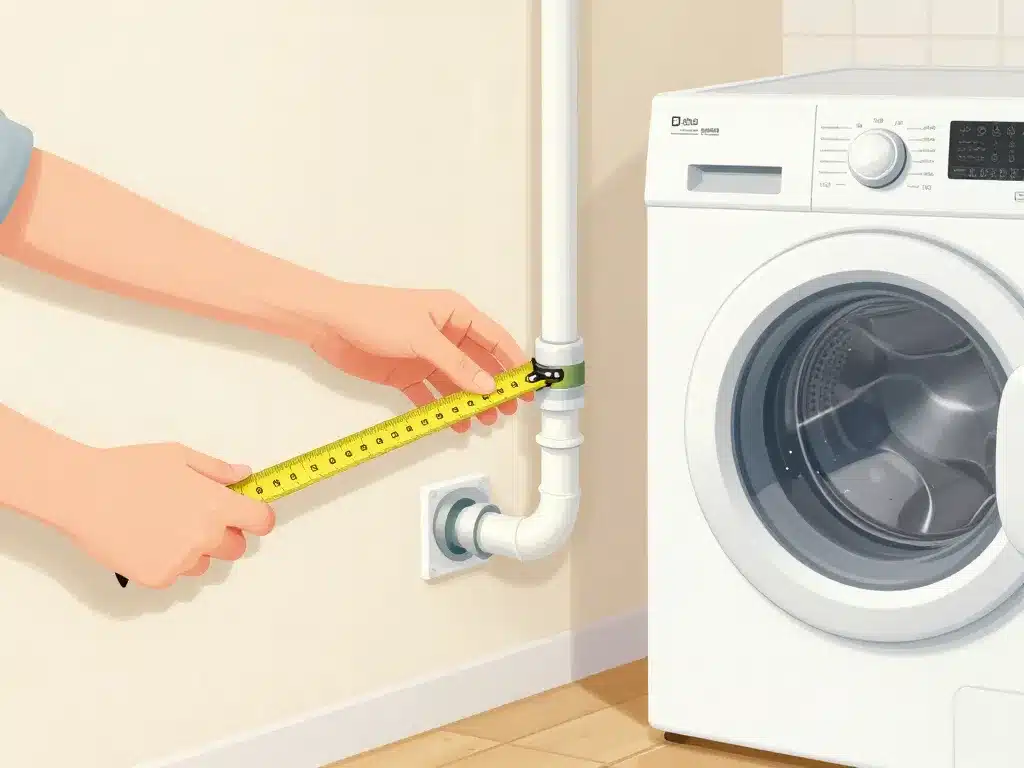 Installer ou modifier hauteur evacuation lave linge