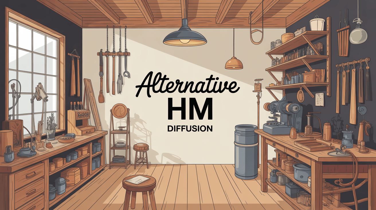 Illustration atelier bois moderne alternative hmdiffusion