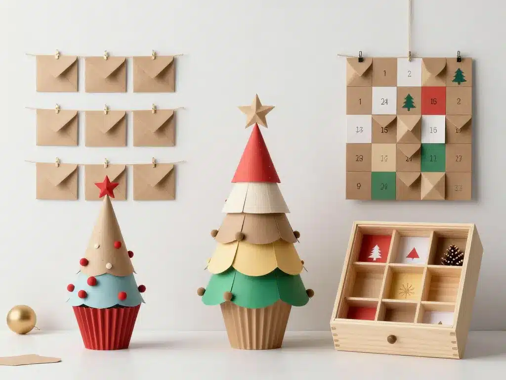 idées de calendrier de l'avent bricolage différents modèles