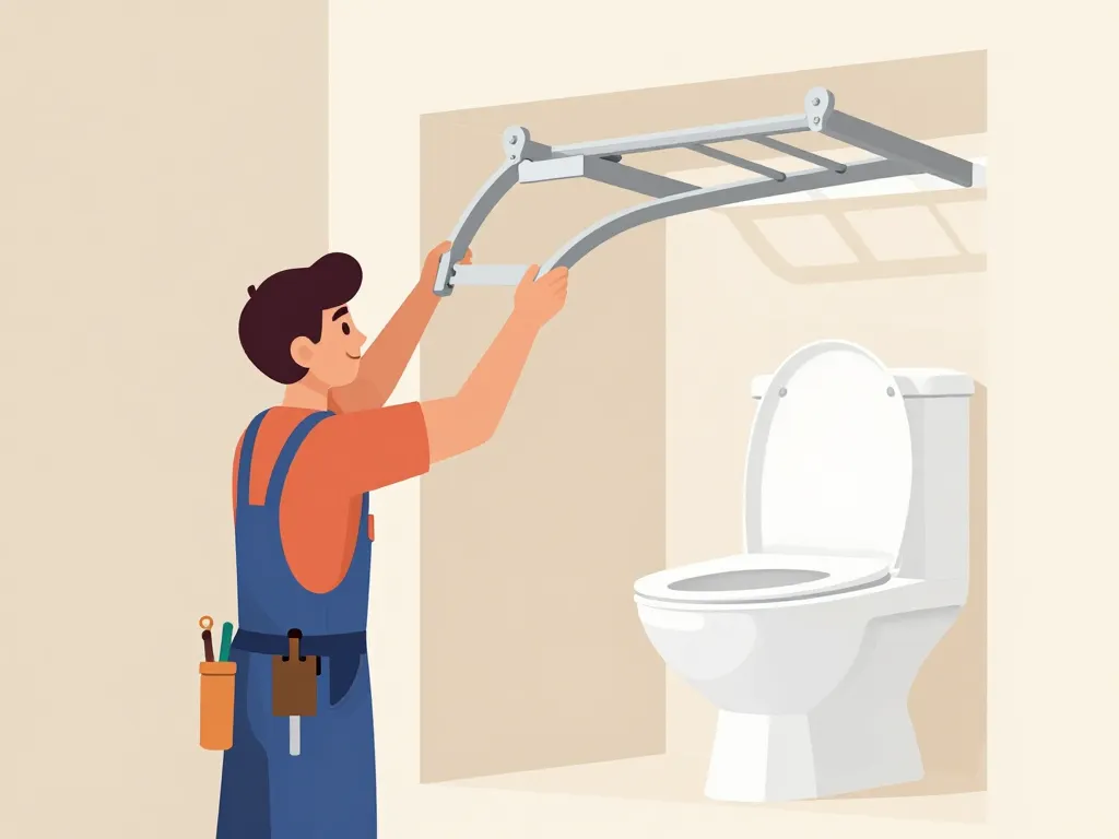 Illustration installation wc suspendu geberit en toute sécurité