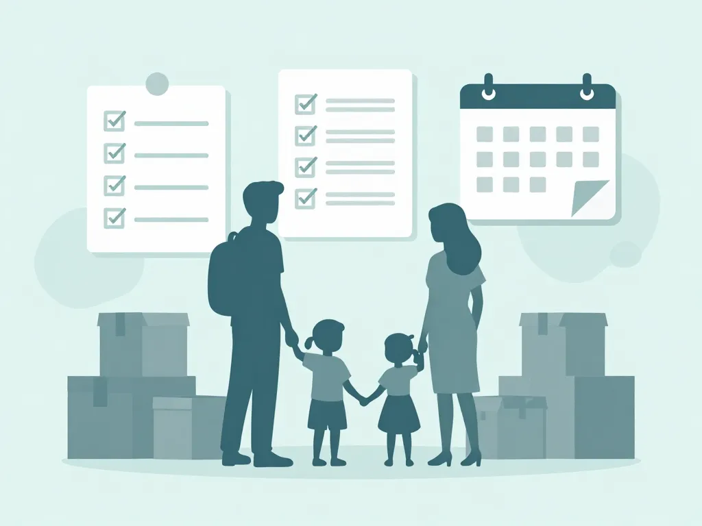 Je déménage dans un autre département, famille prépare cartons