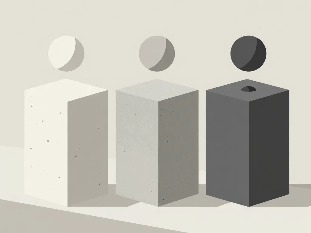 masse volumique béton, blocs différents densités