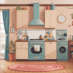 intérieur avec meuble range balai et aspirateur divers modèles