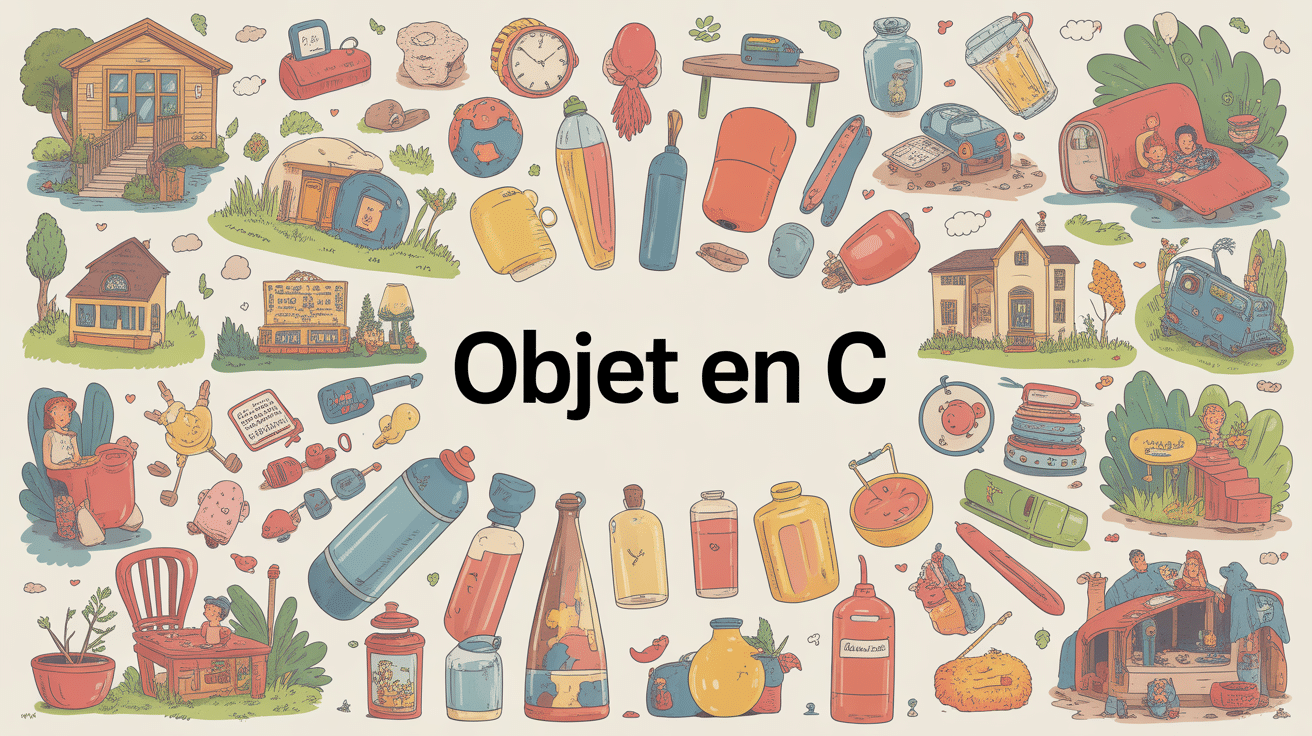 illustration objets en c divers