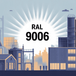 Illustration palette ral 9006 pour architecture et industrie