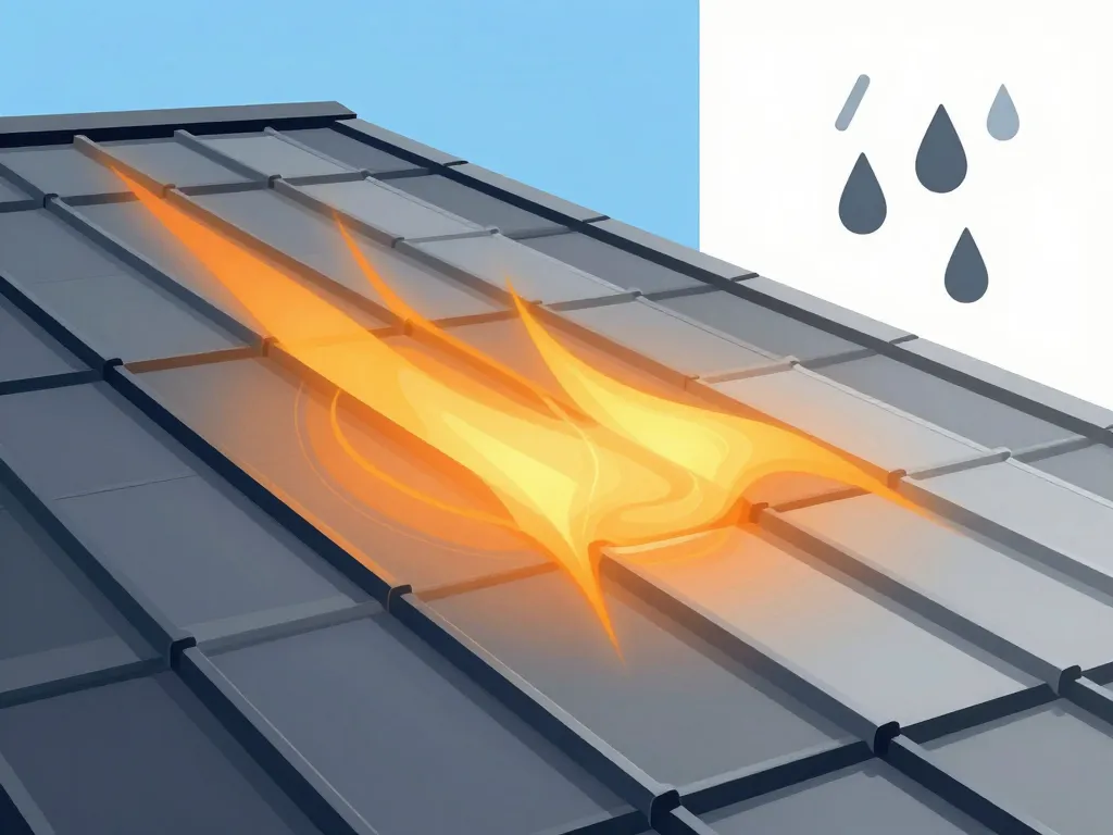 Visuel comparatif performance thermique panneau sandwich toiture