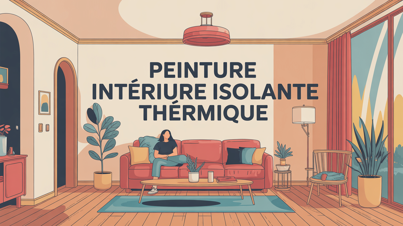 peinture intérieure isolante thermique appliquée sur mur moderne ambiance chaleureuse
