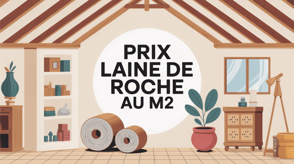 illustration sur le prix de la laine de roche au m2, rouleaux isolant, combles murs