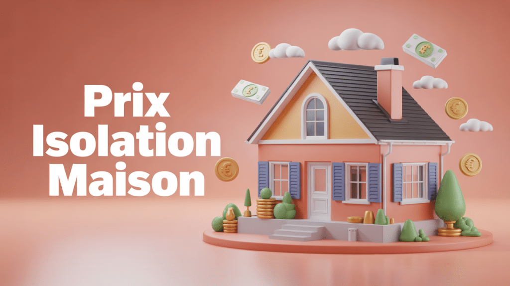 prix pour isoler une maison coupe stylisée éléments isolants euros visuels