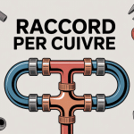 Raccorder PER sur cuivre tuyau illustration