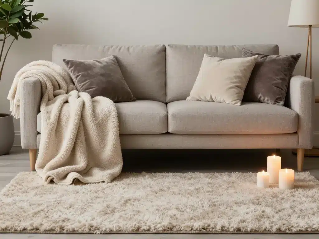 décoration salon d hiver avec textiles et ambiance chaleureuse