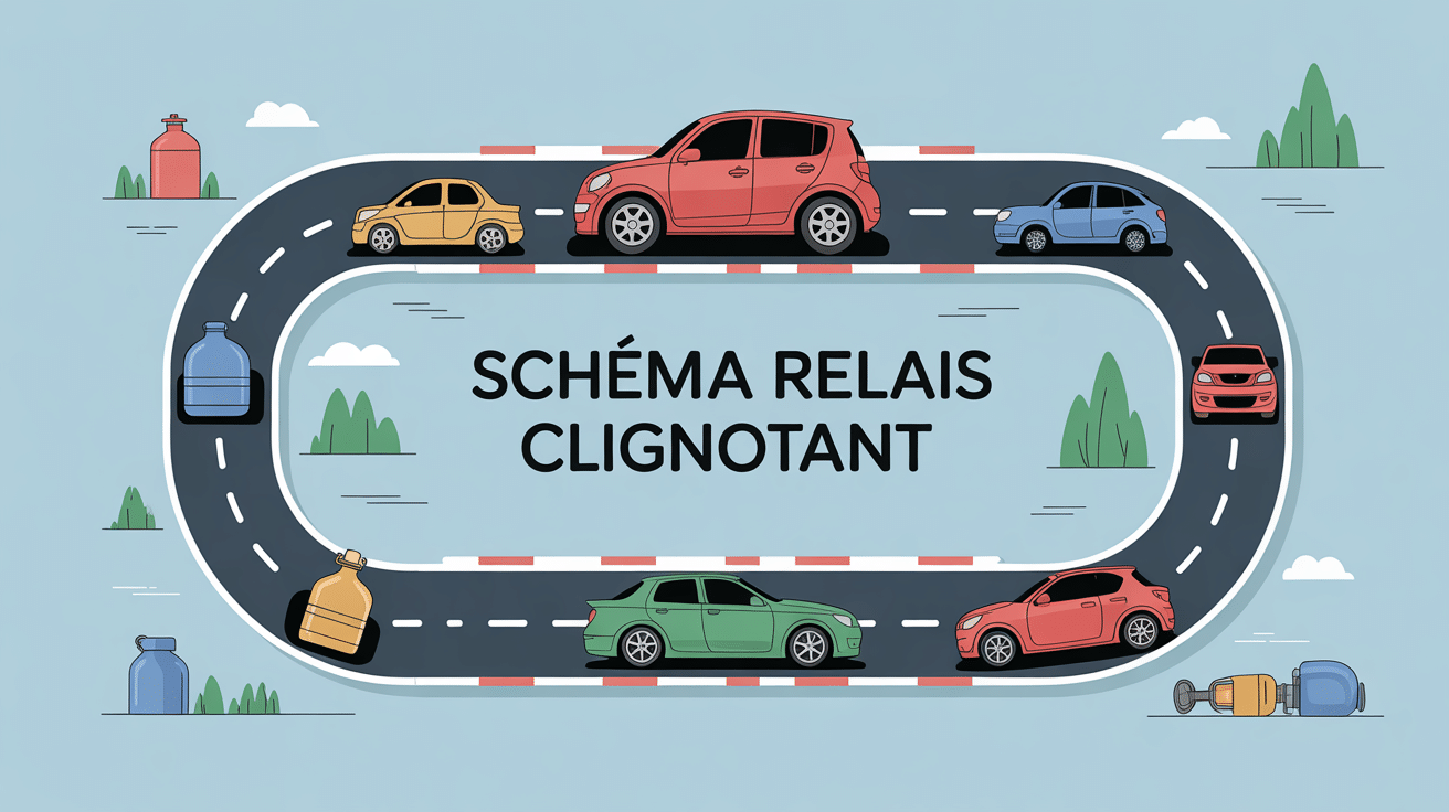 schéma relais clignotant pour voiture et moto