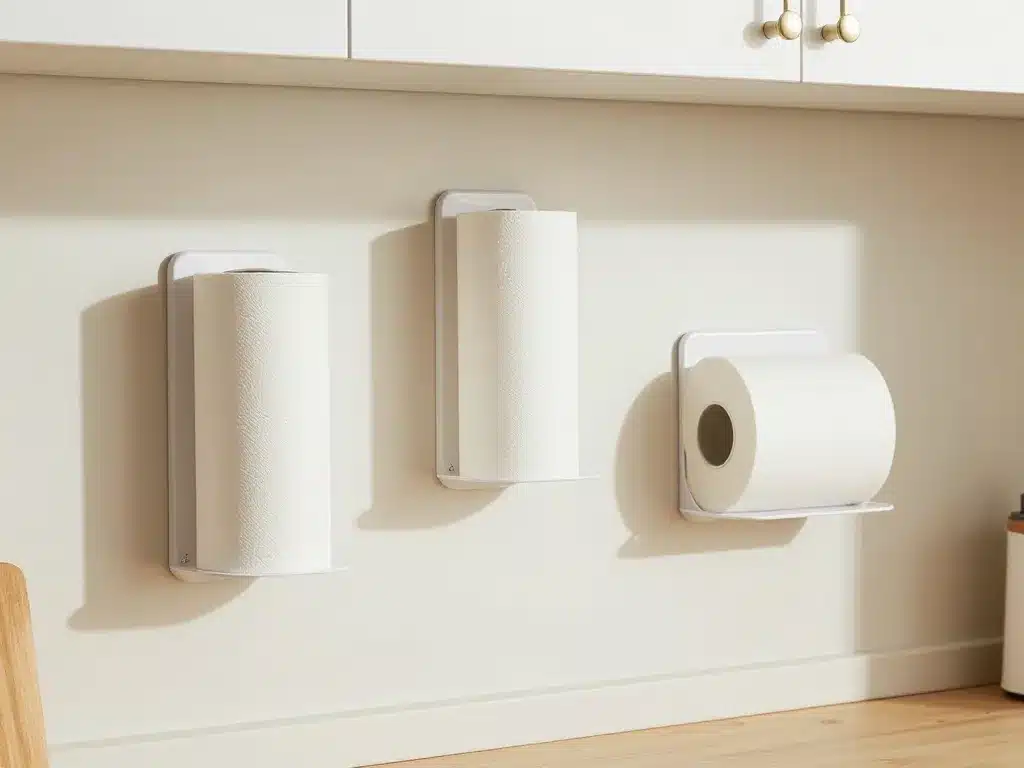 support pour sopalin mural à poser magnétique sous meuble