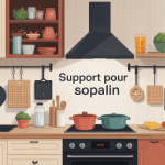 support pour sopalin illustration types cuisine organisée