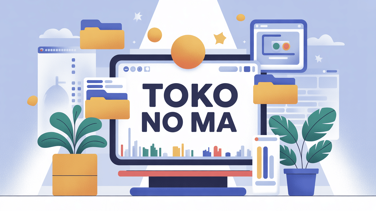 illustration toko no ma espace digital organisé