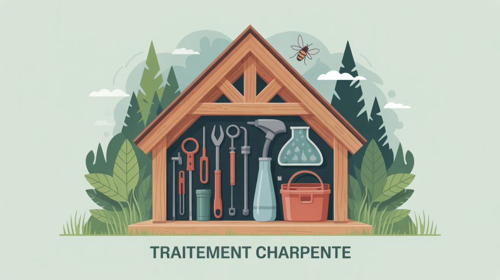 traitement charpente illustration charpente bois protection