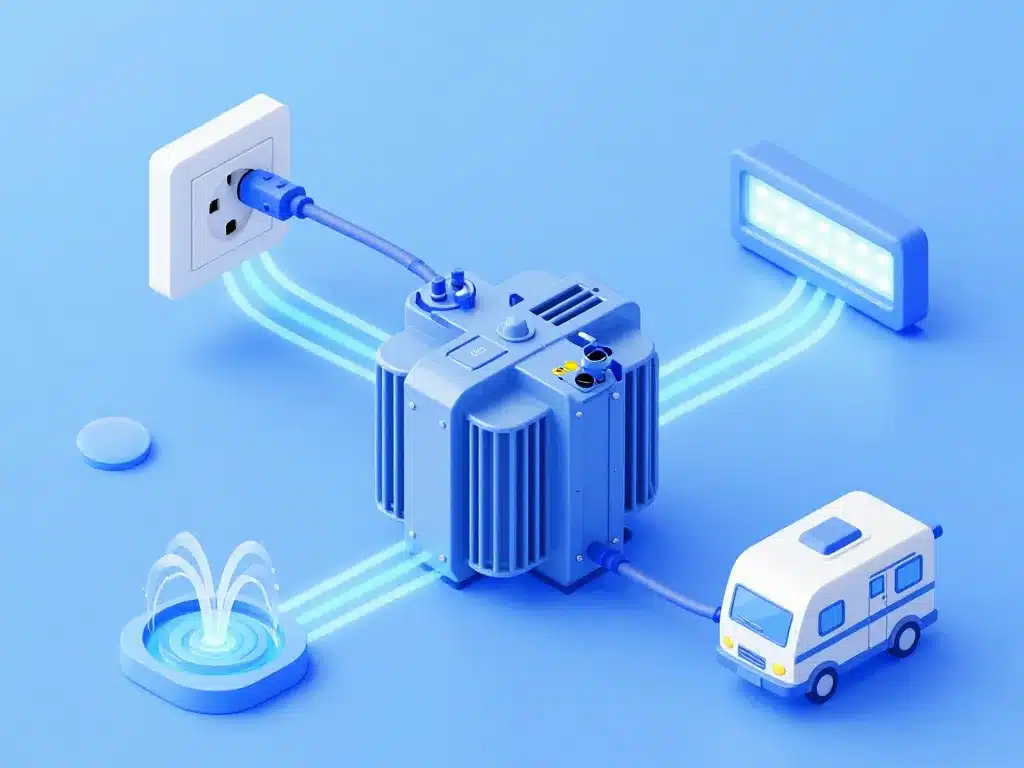 transformateur 220v 12v pour led et appareils basse tension