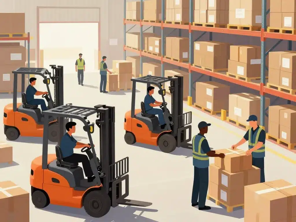 ambiance travail logista saint nazaire entrepôt