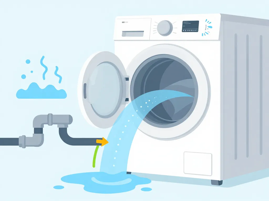 tuyau vidange machine à laver schéma risques