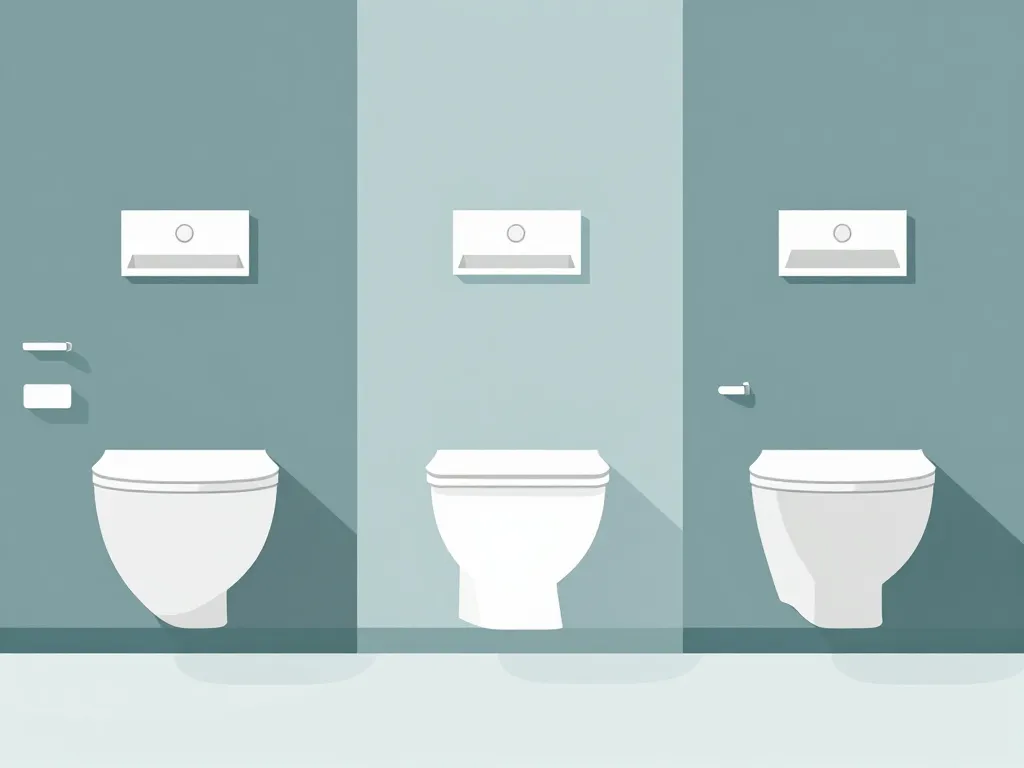 diagramme types bati support WC suspendu