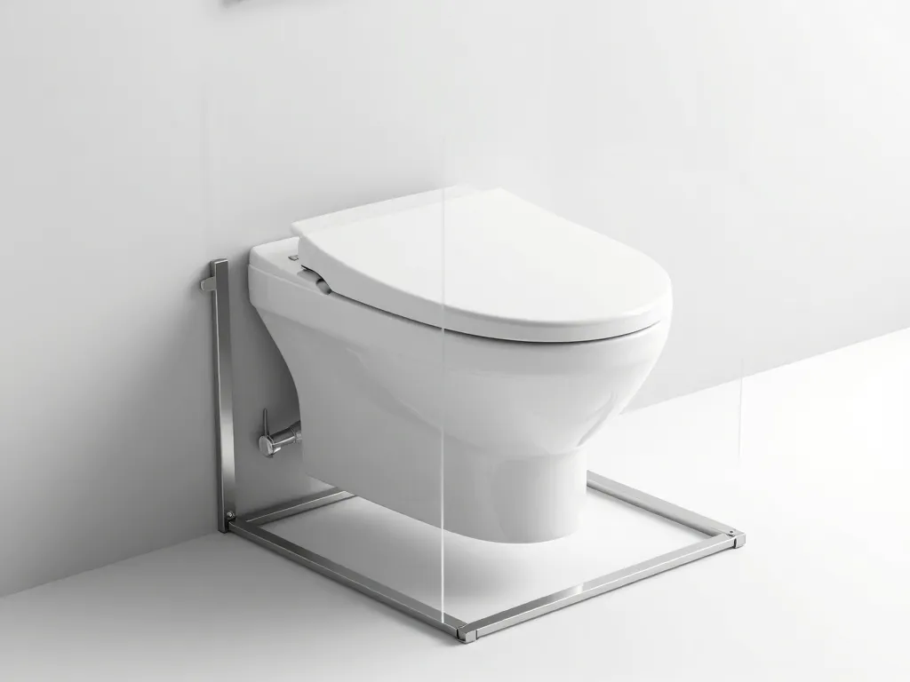 wc suspendu autoportant structure autoportée schéma