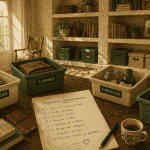 aide rangement maison salon checklist bacs tri