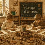 bricolage automne maternelle enfants feuilles
