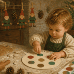 bricolage de noël pour petit de 2 ans pâte à sel et gommettes
