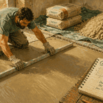 calcul pour une chape artisan chantier
