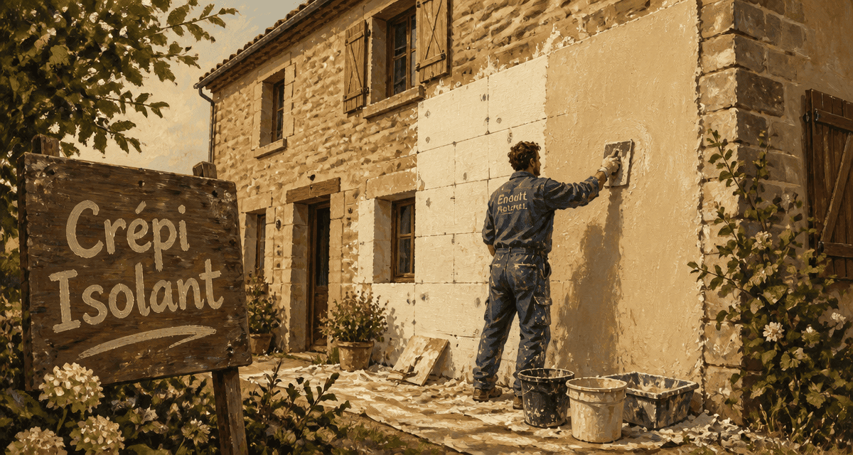 crepi isolant applique sur facade ancienne