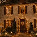 decoration noel exterieur maison jardin guirlandes LED