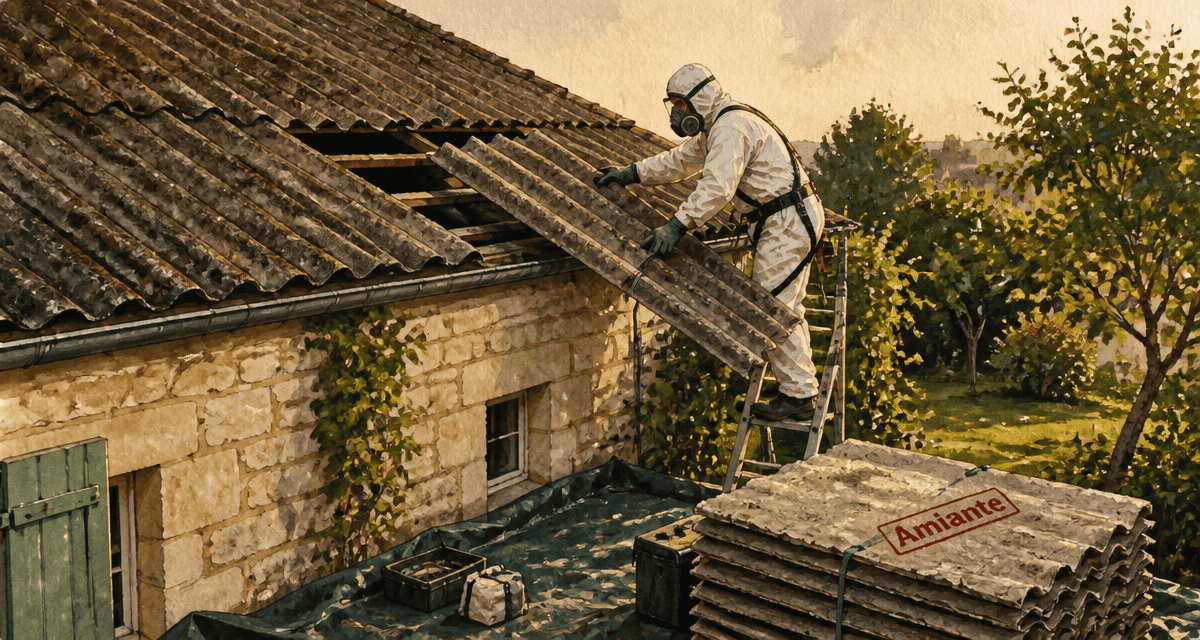 artisan retire amiante éverite toiture