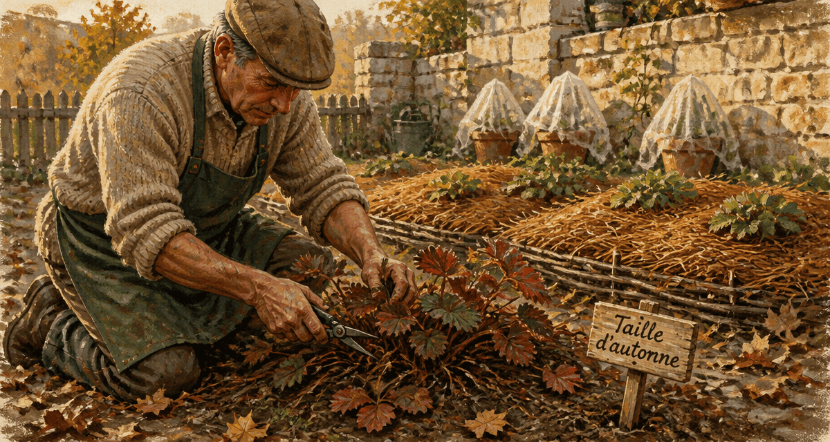 faut il couper les feuilles des fraisiers avant l'hiver jardinier taille fraisiers automne