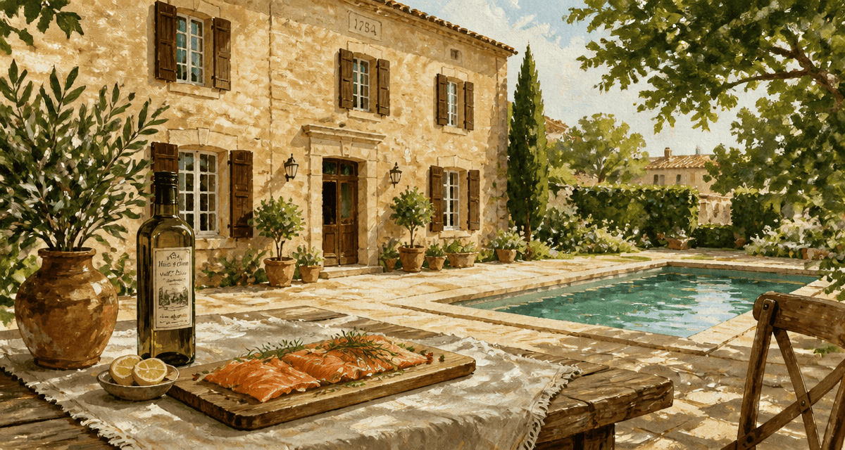 maison bardé bâtisse ancienne et saumon fumé