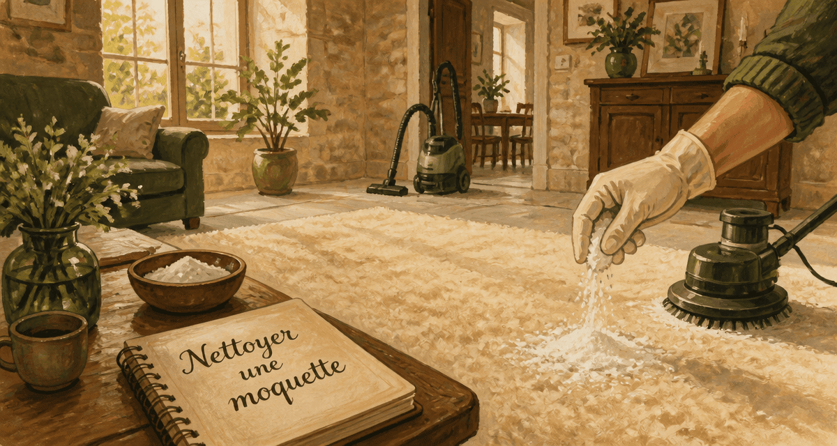 nettoyer une moquette avec des méthodes naturelles