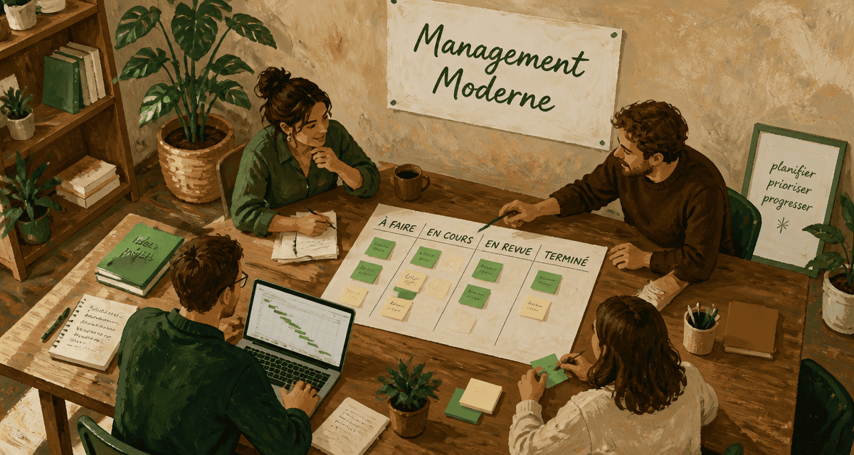 Outils de management sur table en réunion
