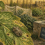 Punaise de jardin sur feuille de tomate au potager